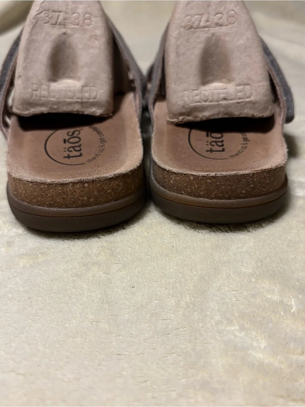 Taos Footwear Taupe Strappy Comfort Sandals